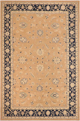 handmade Traditional Kafkaz Brown Blue Hand Knotted RECTANGLE 100% WOOL area rug 10 x 14